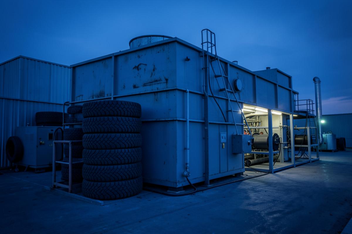 End-of-life tyre processing facility